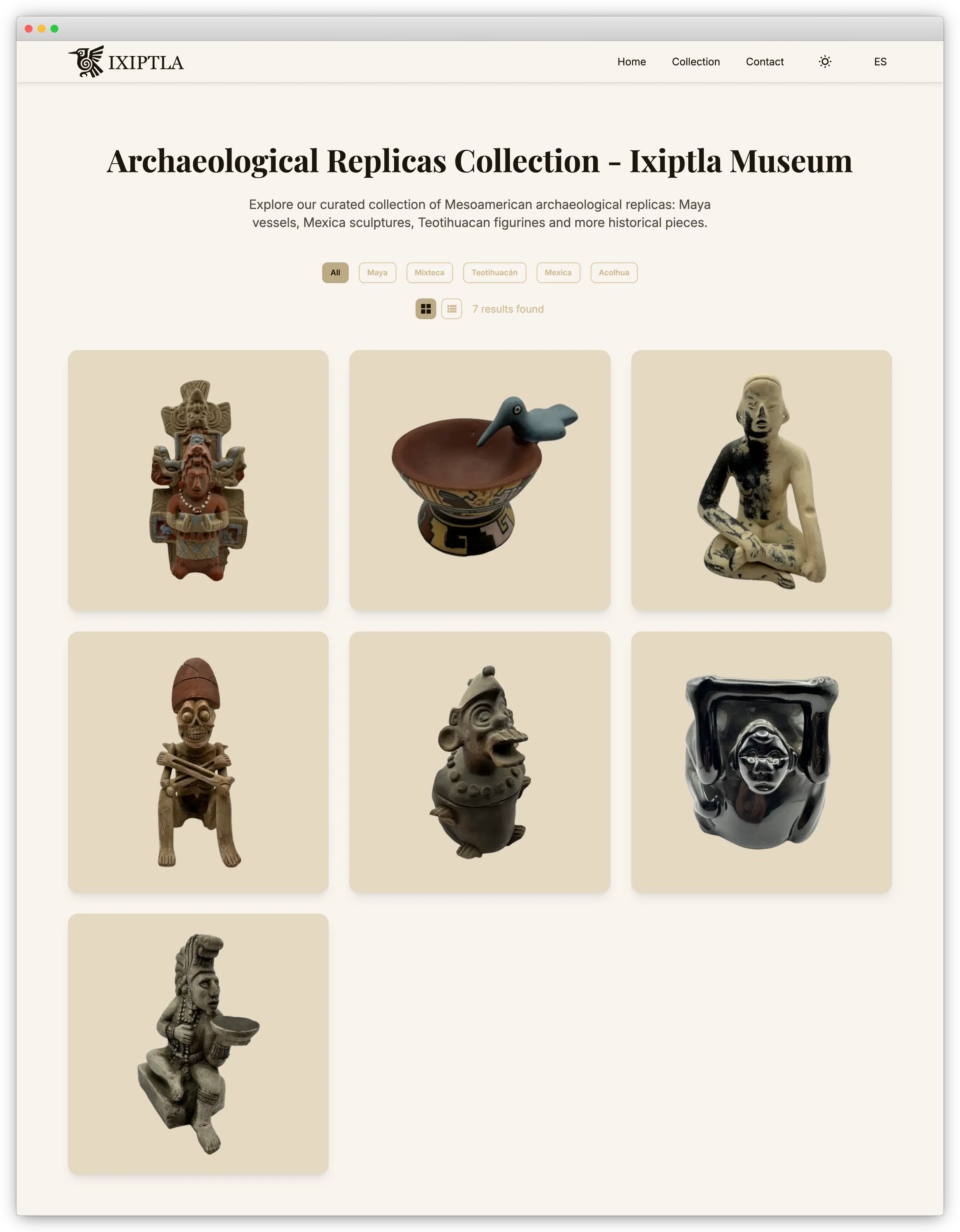 Ixiptla - Archaeological Replicas Showcase - View 2