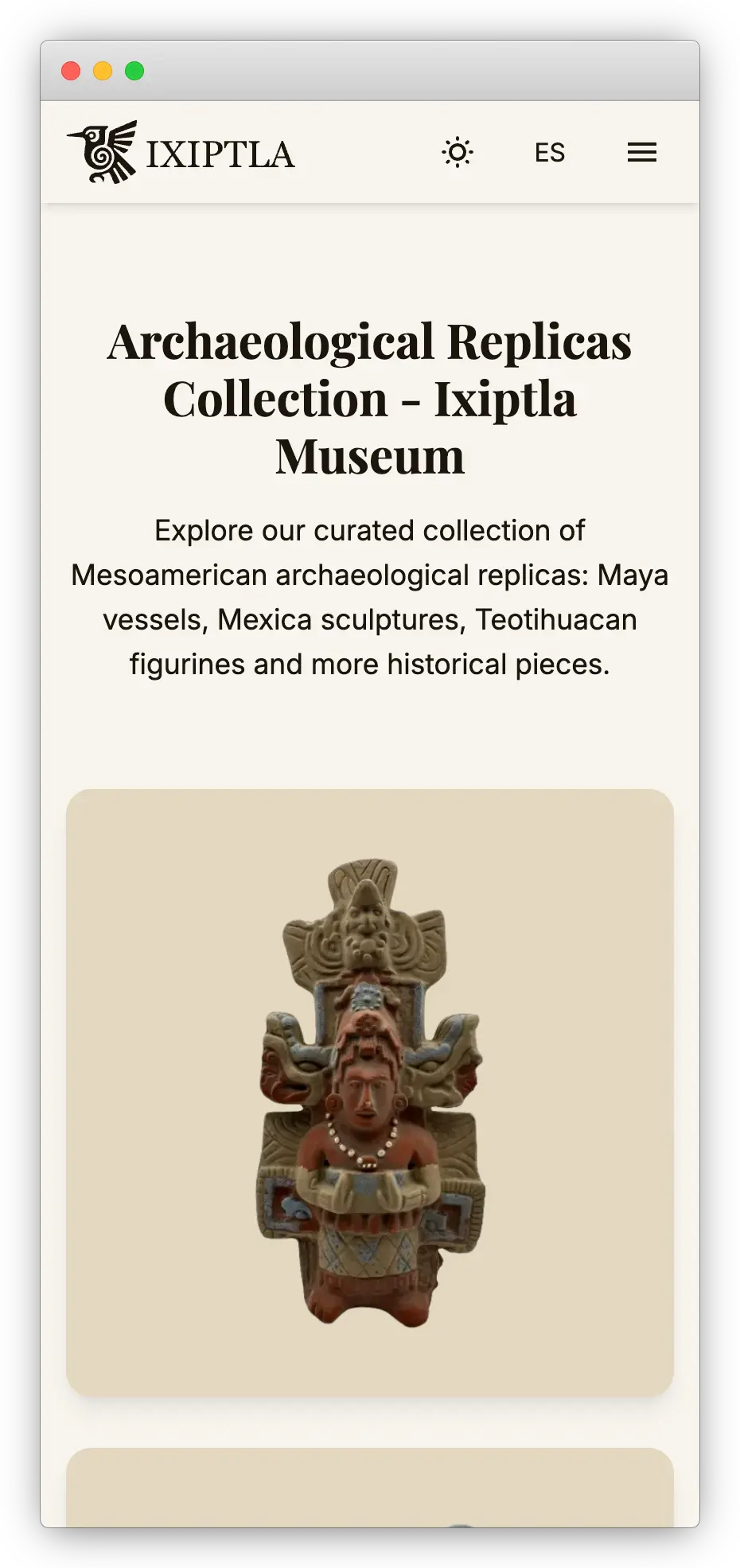 Ixiptla - Archaeological Replicas Showcase - View 8