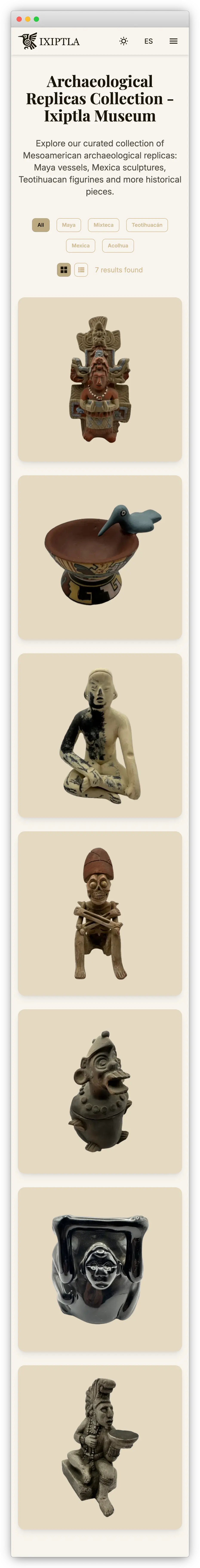 Ixiptla - Archaeological Replicas Showcase - View 9